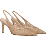 Stuart Weitzman Beige Leather High Heel Pumps ST-8547313746185-EU37/US7