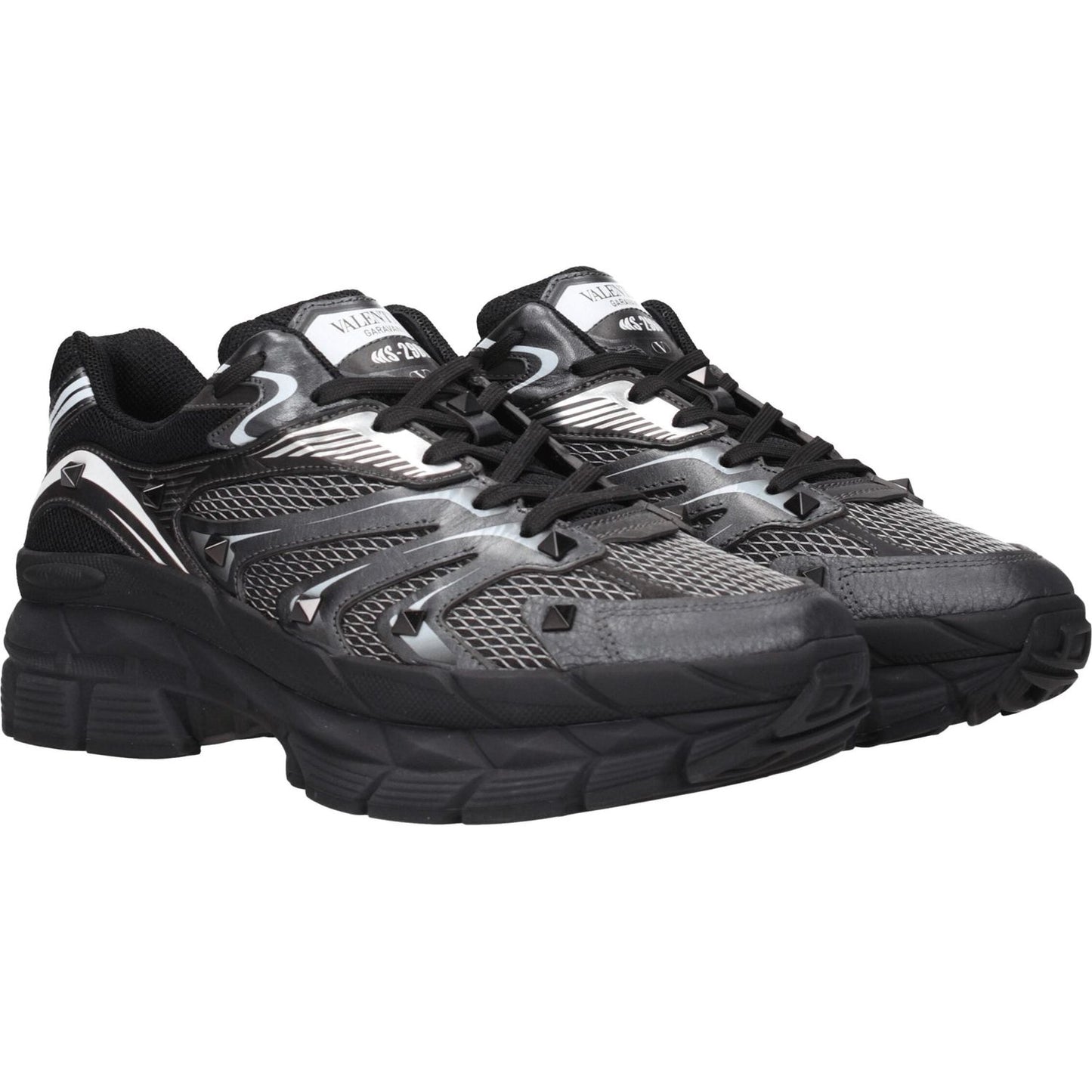 Valentino Garavani Black Fabric Athletic Sneakers VA-8547319251209-EU40/US7