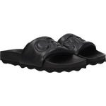 Off-White Black Leather Slippers Sandals OF-8547345727753-EU39/US6