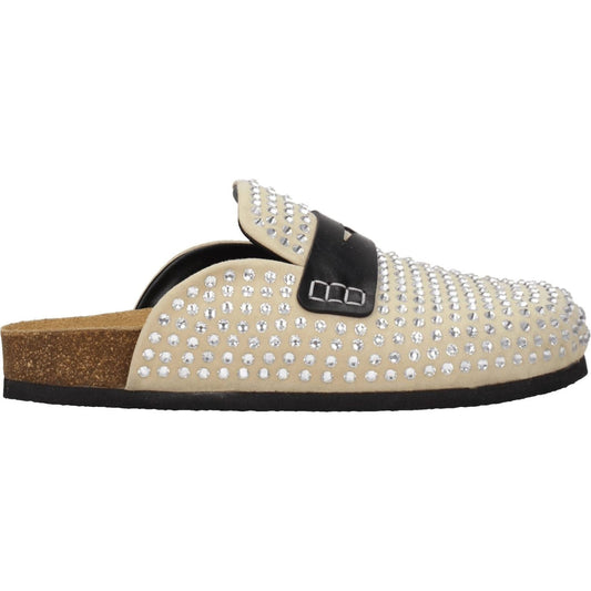 Jw Anderson Beige Leather Slippers Sandals JW-8547362636041-EU36/US6
