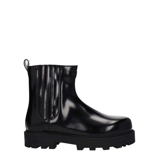 Givenchy Black Leather Ankle Boots