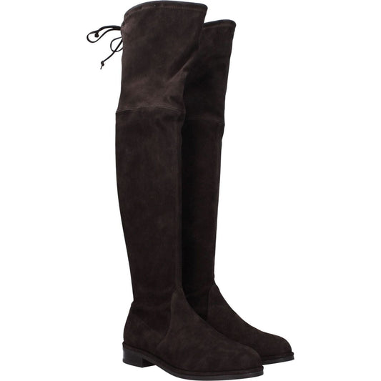 Stuart Weitzman Brown Leather Over The Knee ST-8547426140425-EU35.5/US5.5