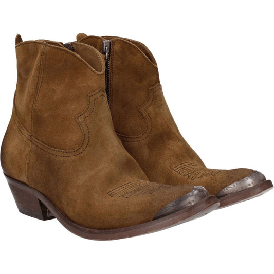 Golden Goose Brown Leather Ankle Boots GO-8547431612681-EU36/US6