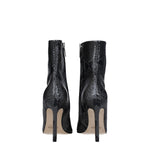 Paris Texas Gray Leather Ankle Boots