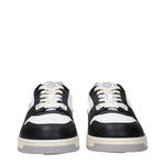 Versace White Leather Low Tops