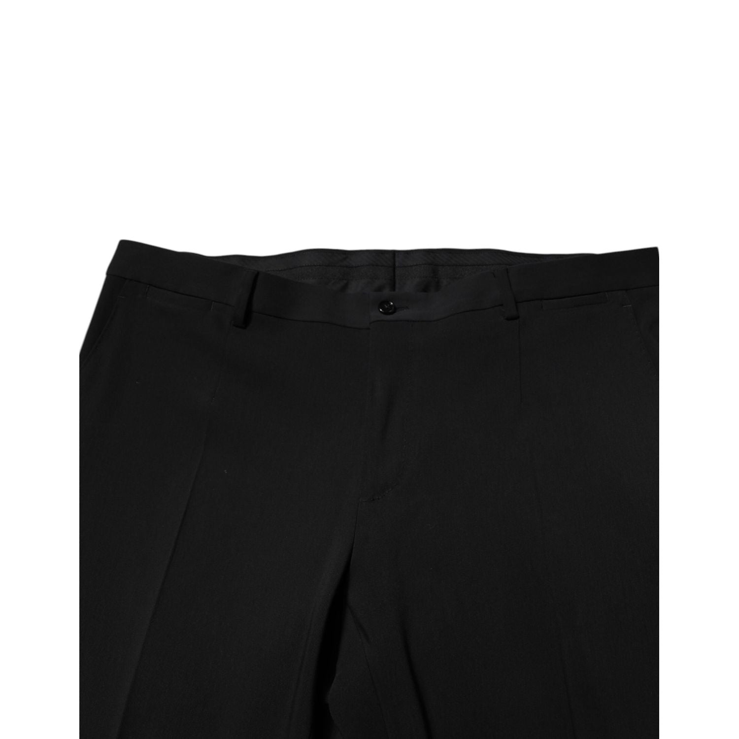 Dolce & Gabbana Black Cotton Single Breasted 2 Piece Suit