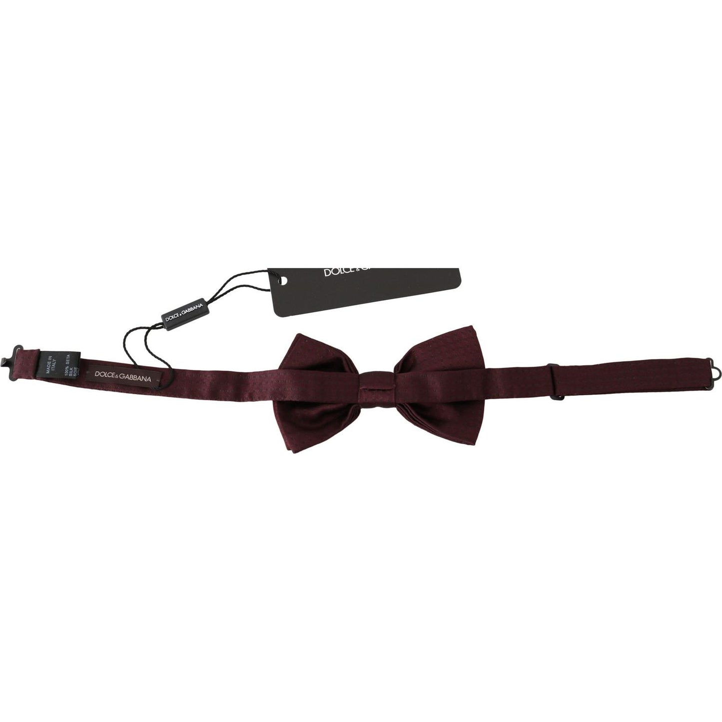 Dolce & Gabbana Silk Polka Dot Adjustable Neck Bow Tie Papillon