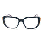 Marciano by Guess Multicolor Women Glasses Frame, trapezium shape, full-rim acetate with demo lenses, includes branded case.