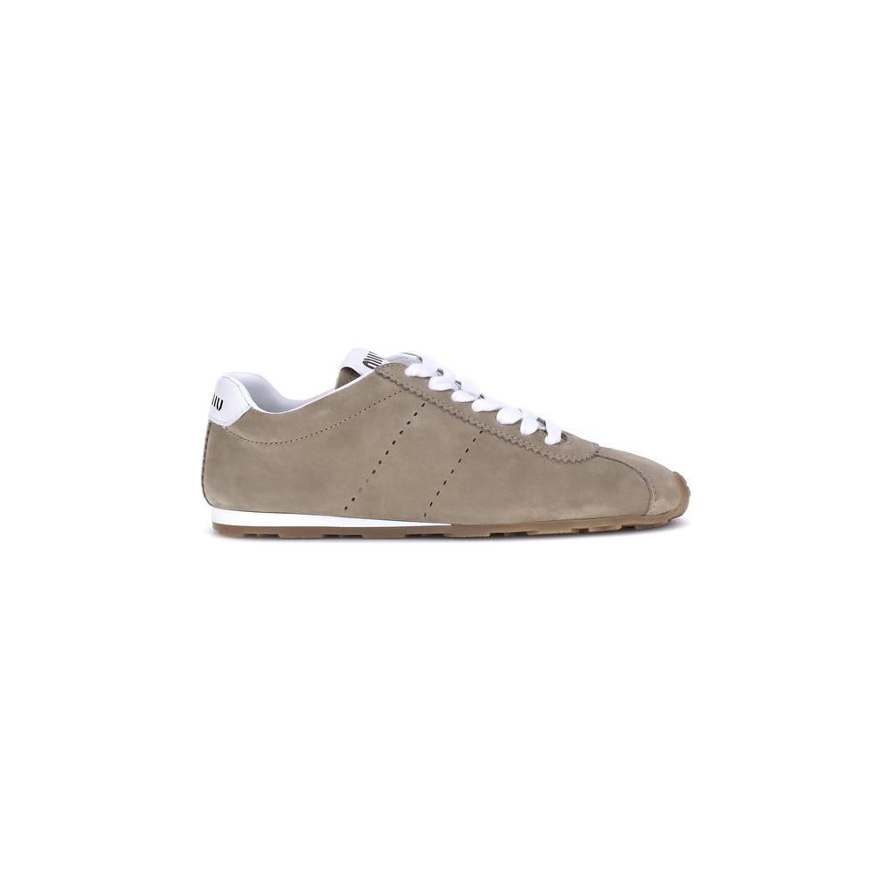 Miu Miu Suede Plume Sneakers MI-5E114EF005054F0F24-EU37.5/US7.5
