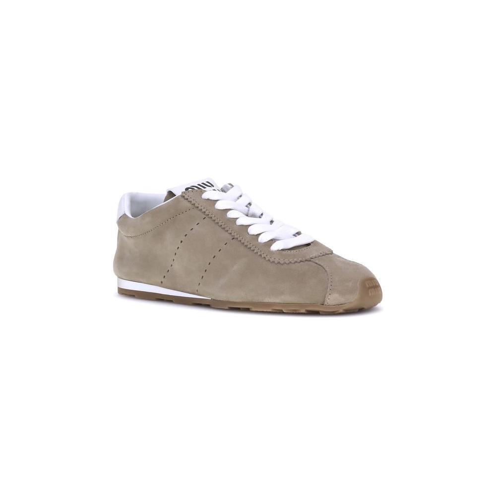Miu Miu Suede Plume Sneakers MI-5E114EF005054F0F24-EU37.5/US7.5