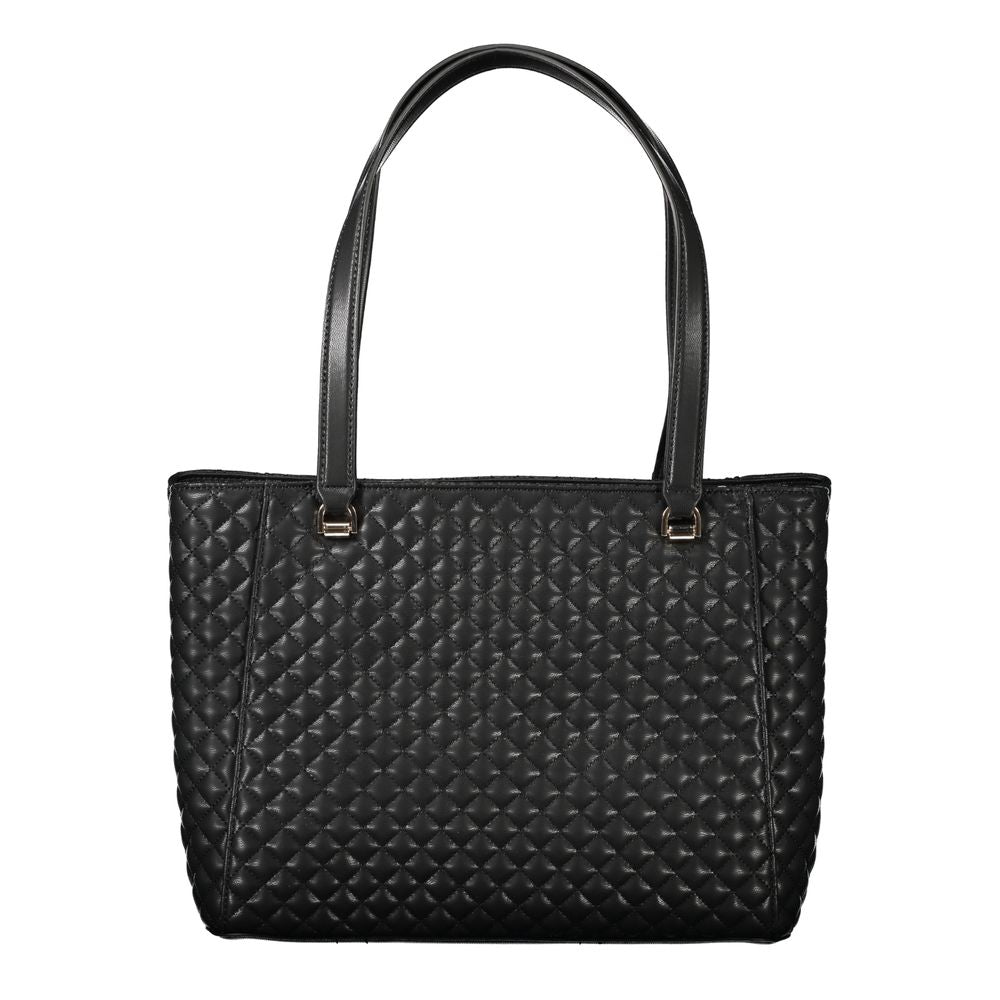 Front view with bag zipped and handles upright.