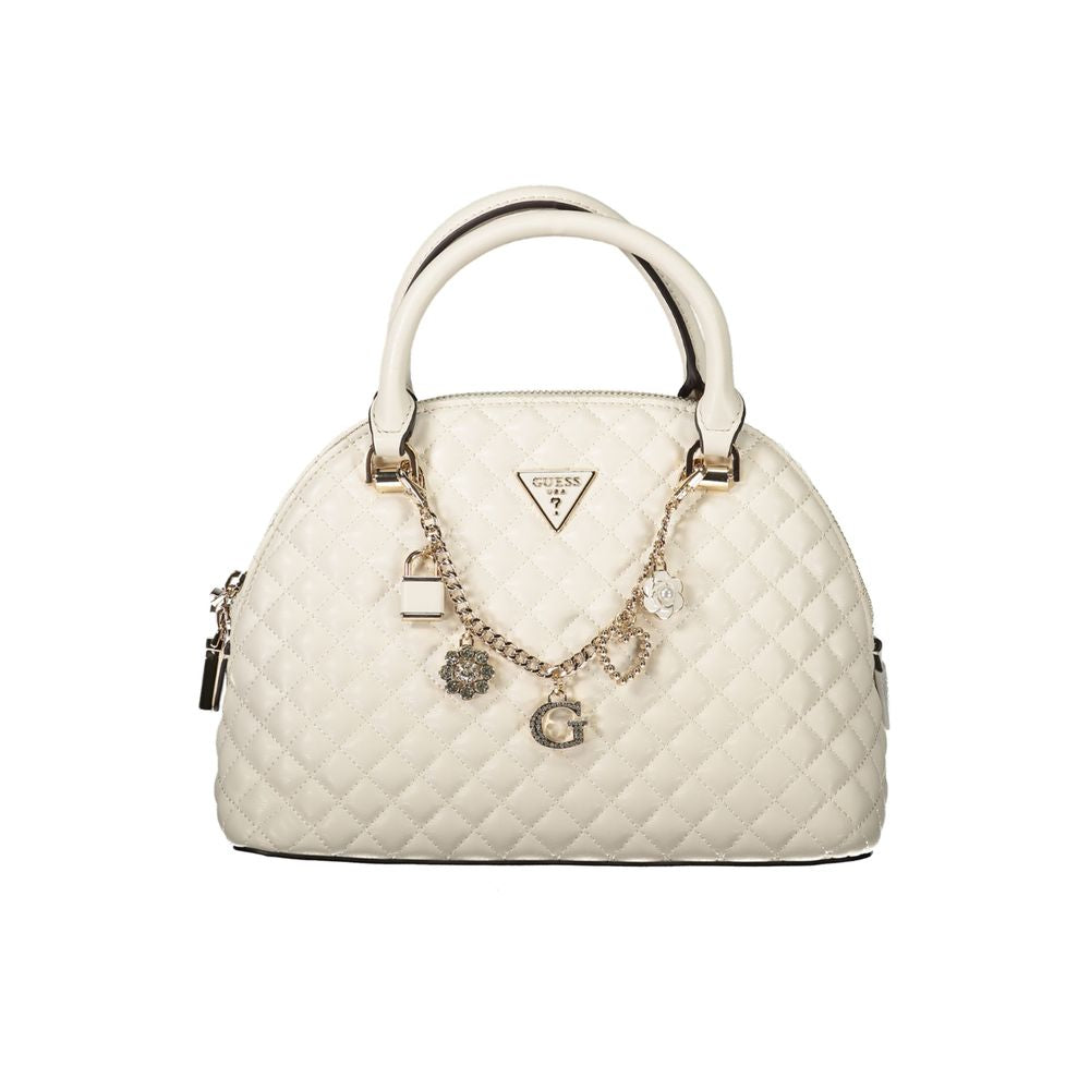 Front view with bag zipped and handles upright.