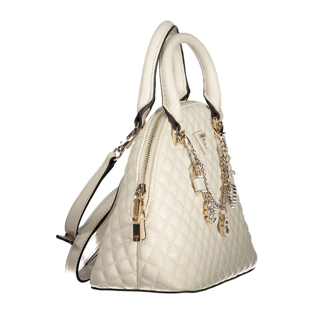 Front view with bag zipped and handles upright.