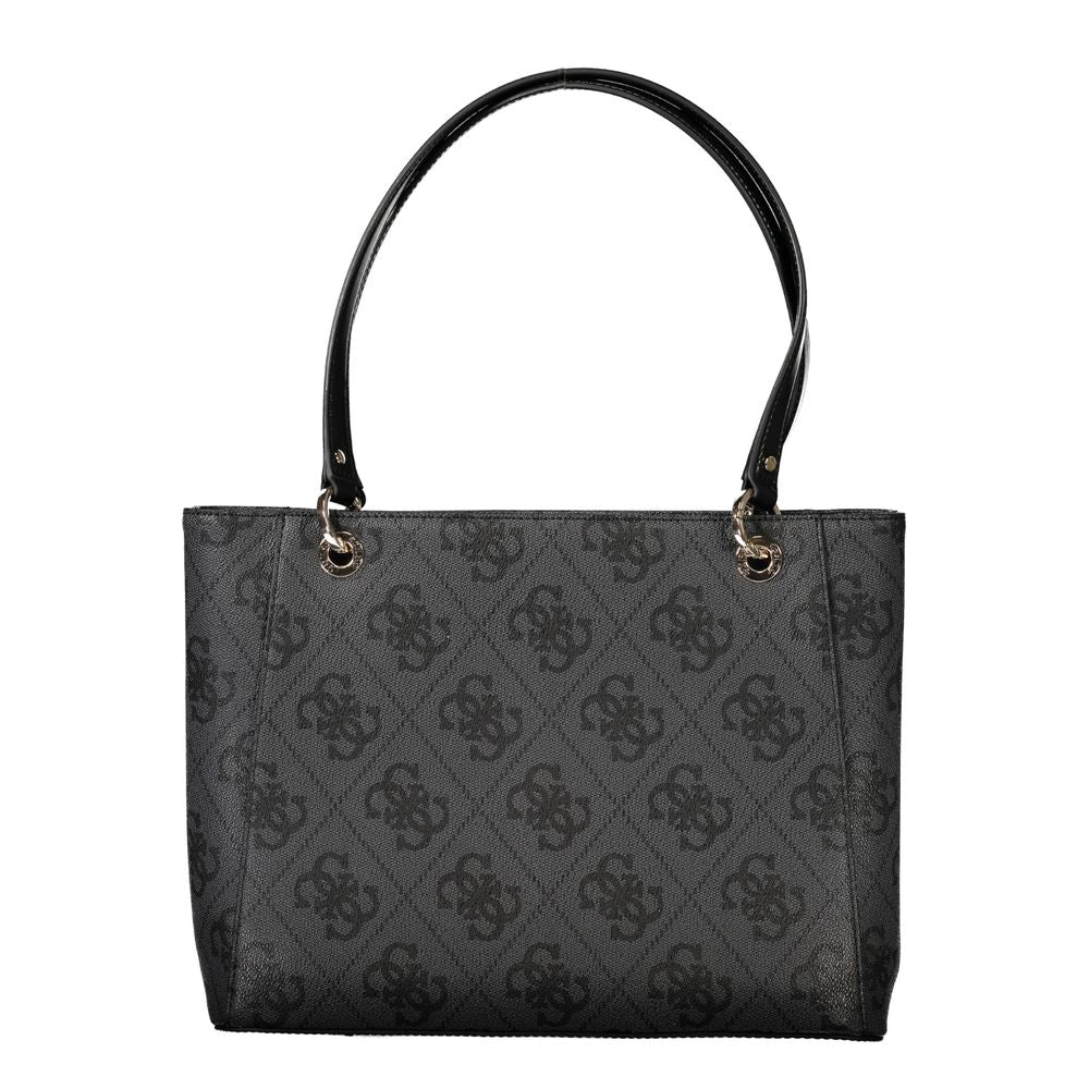Front view with bag zipped and handles upright.