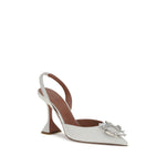 Amina Muaddi Begum Pumps AM-C9S343858BEGWHITEWHITE-EU41/US11