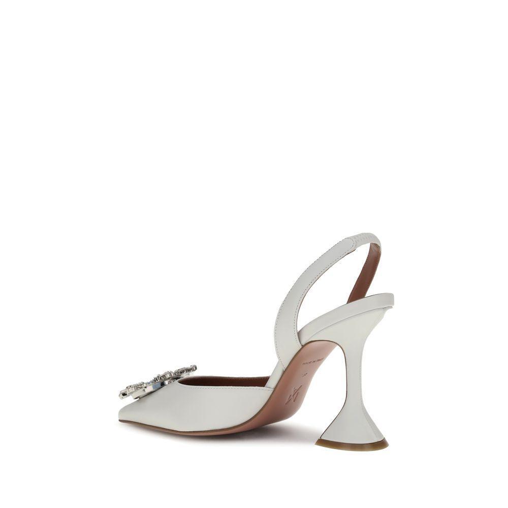 Amina Muaddi Begum Pumps AM-C9S343858BEGWHITEWHITE-EU41/US11