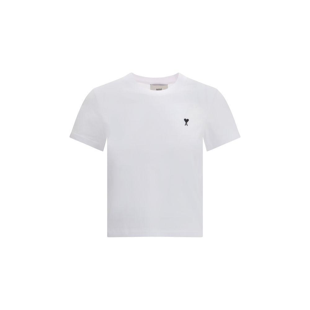 Ami Paris Ami De Coeur Cropped T-Shirt AM-FTS347724100-S