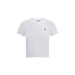 Ami Paris Ami De Coeur Cropped T-Shirt AM-FTS347724100-S