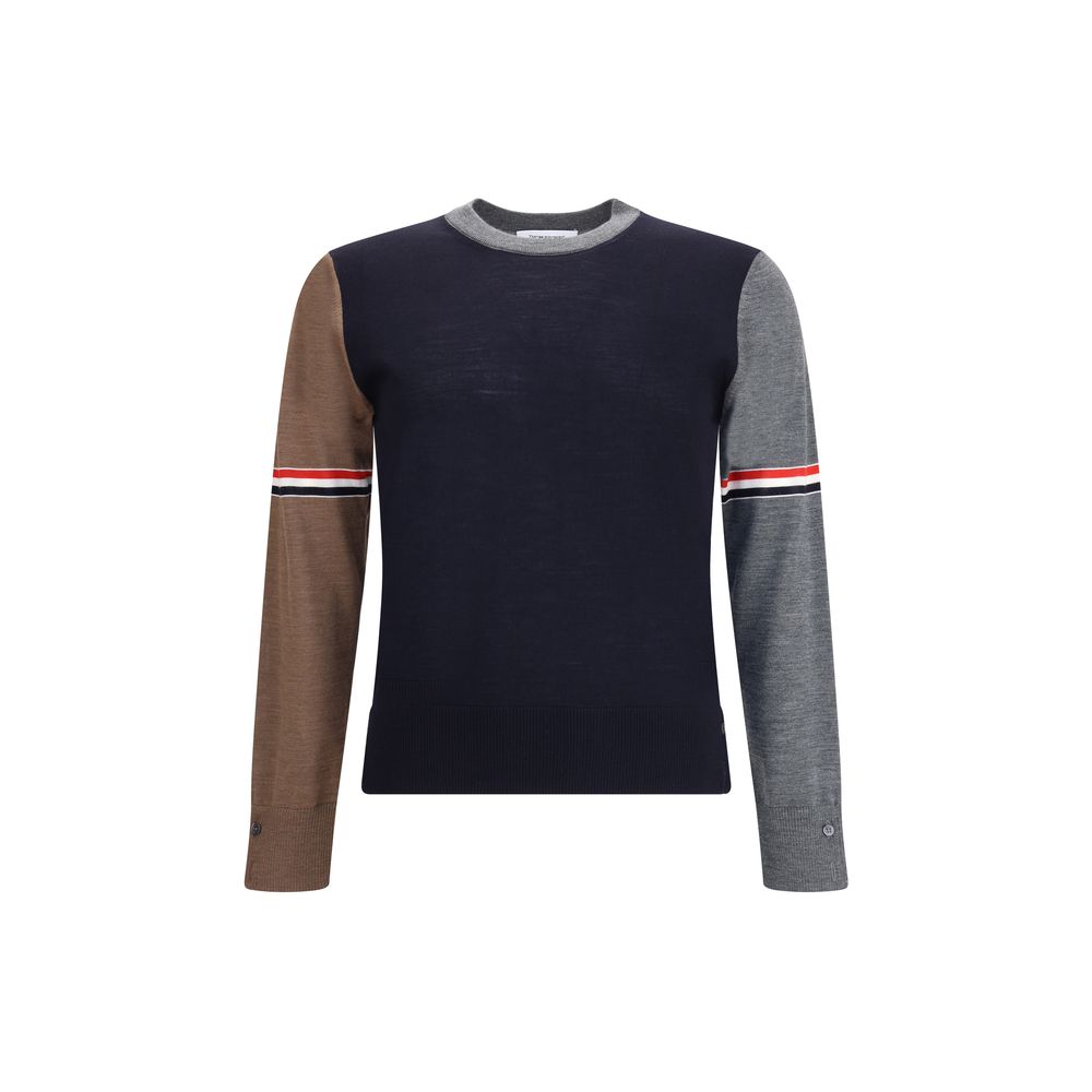 Thom Browne Multicolor Fleece Wool Sweatshirt