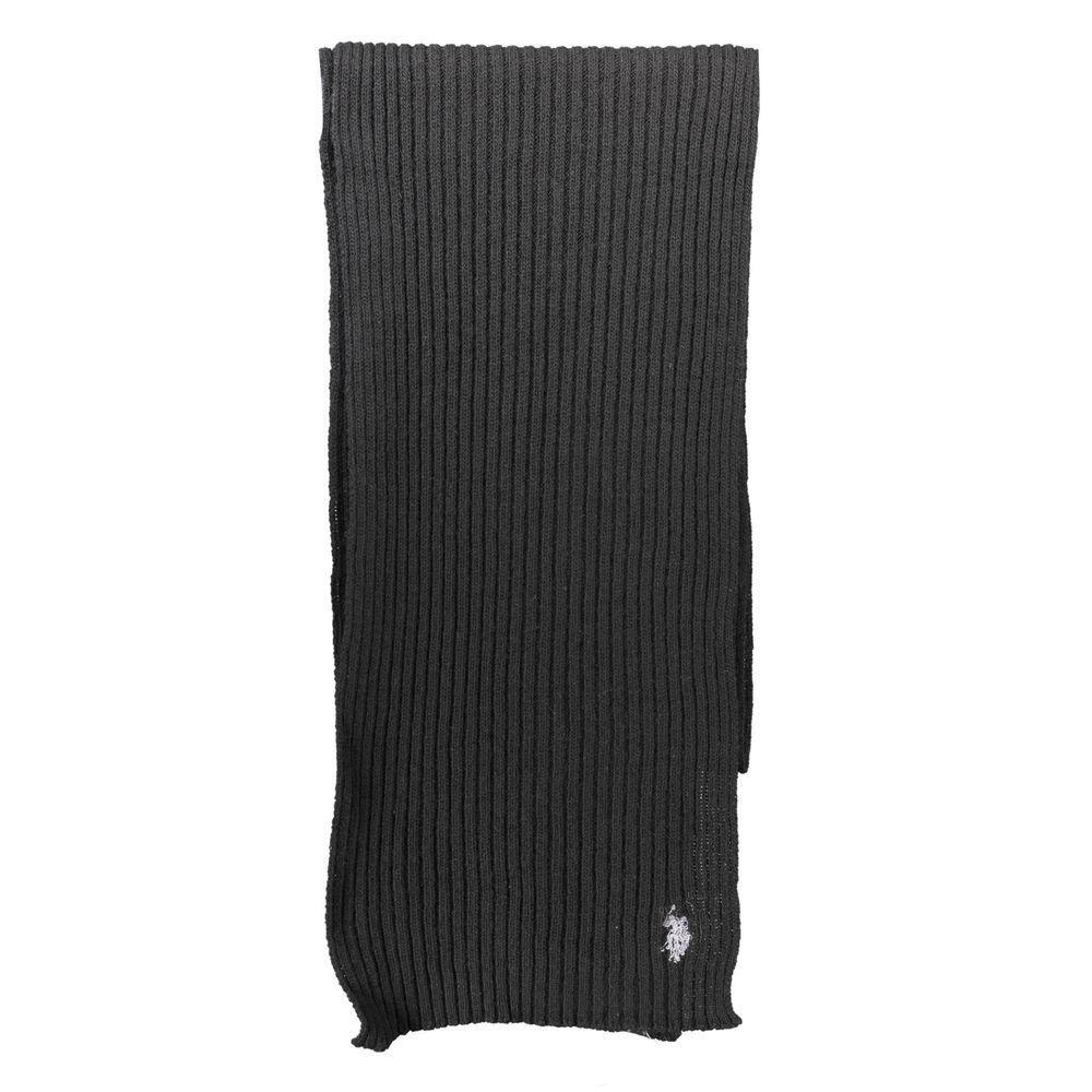 U.S. POLO ASSN. Black Wool Scarf