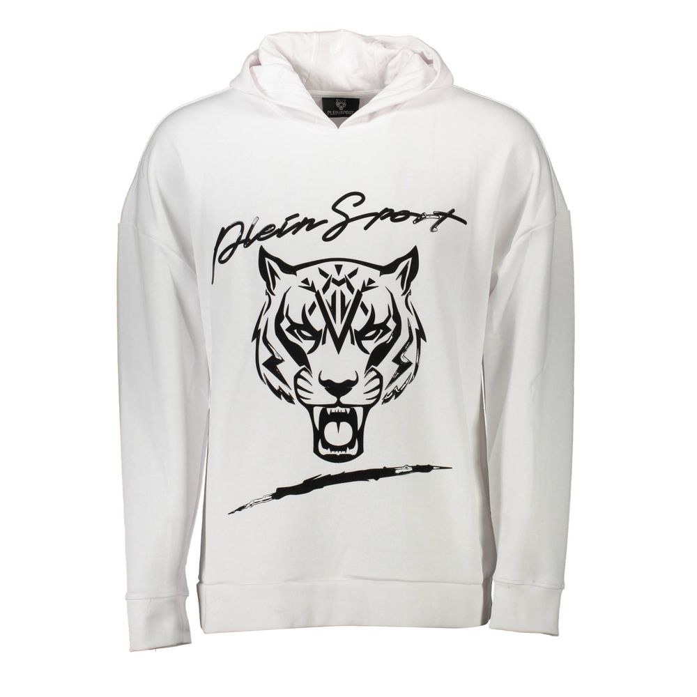 Plein Sport White Cotton Sweatshirt