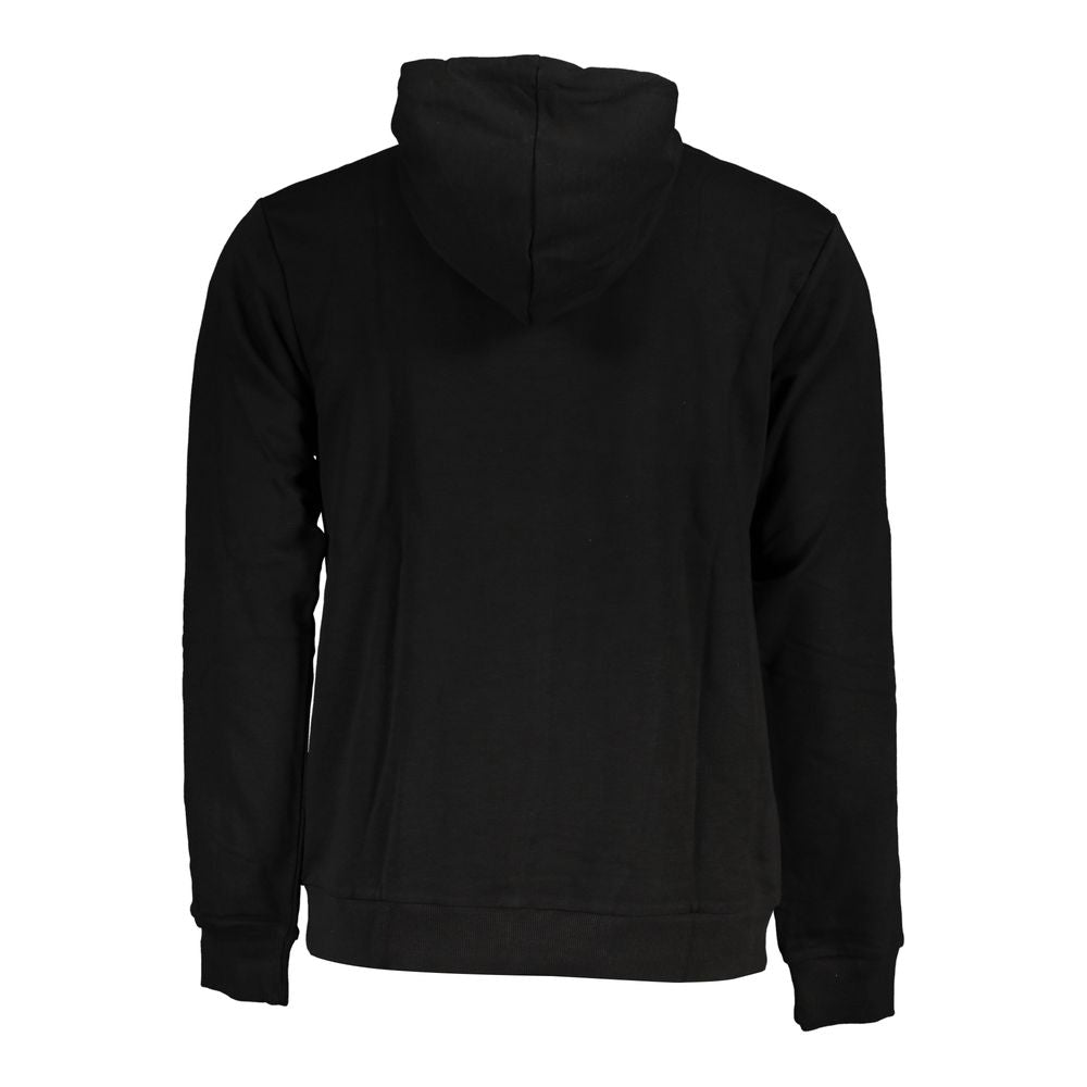 Fila Black Cotton Men Sweater with Hood