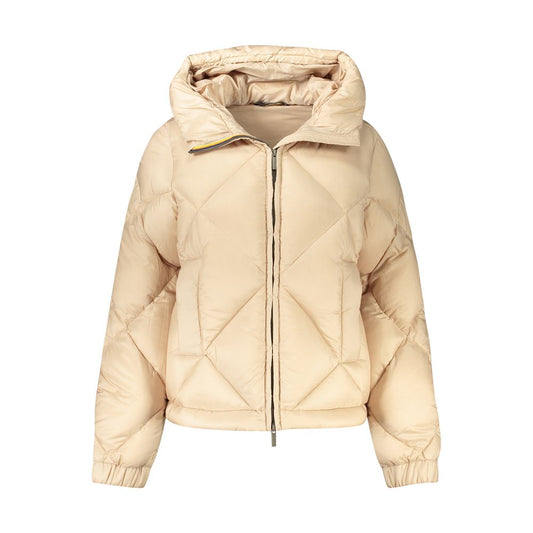 K-WAY Beige Polyester Jackets & Coat KW-34410-S