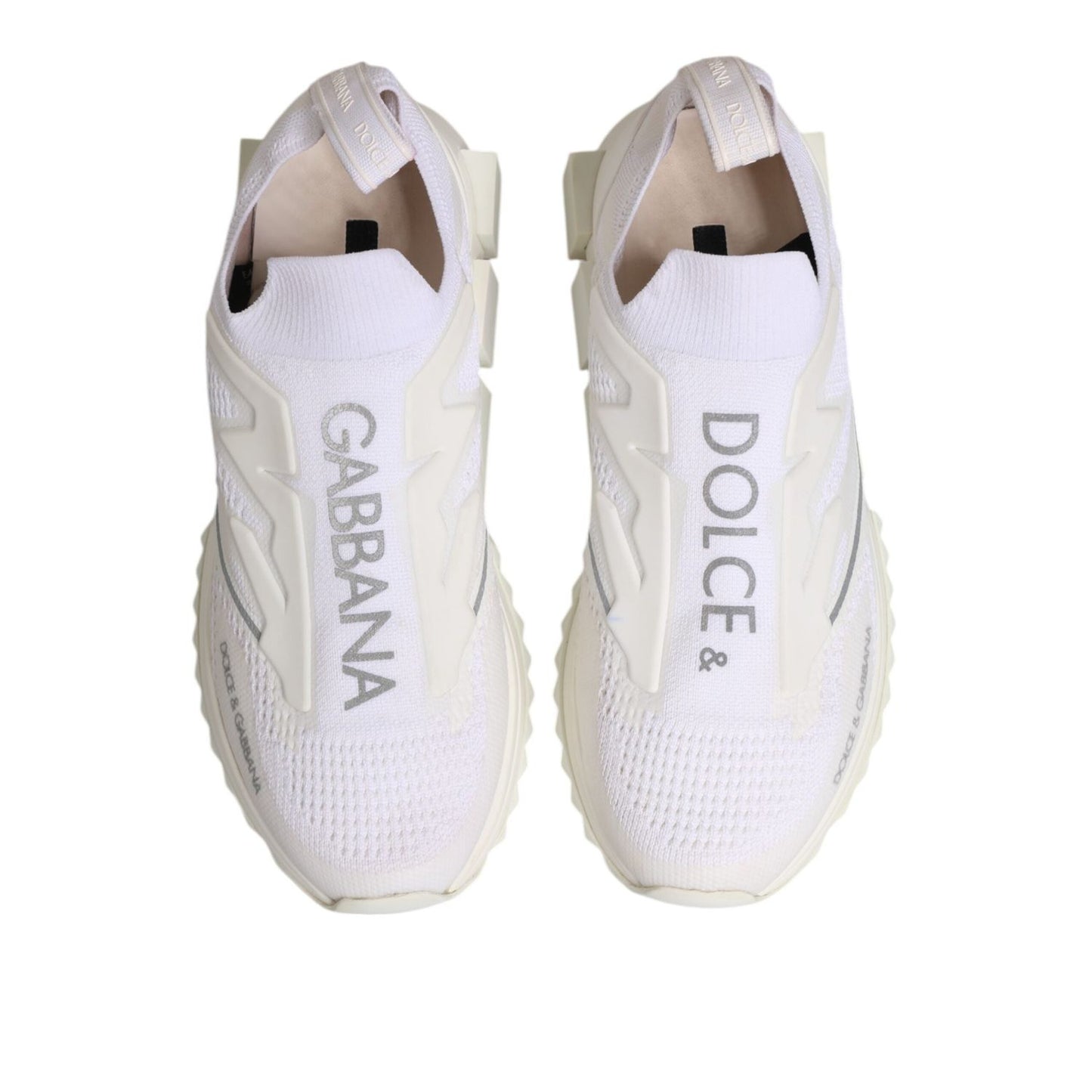 Dolce & Gabbana White SORRENTO Slip On Low Top Sneakers Shoes