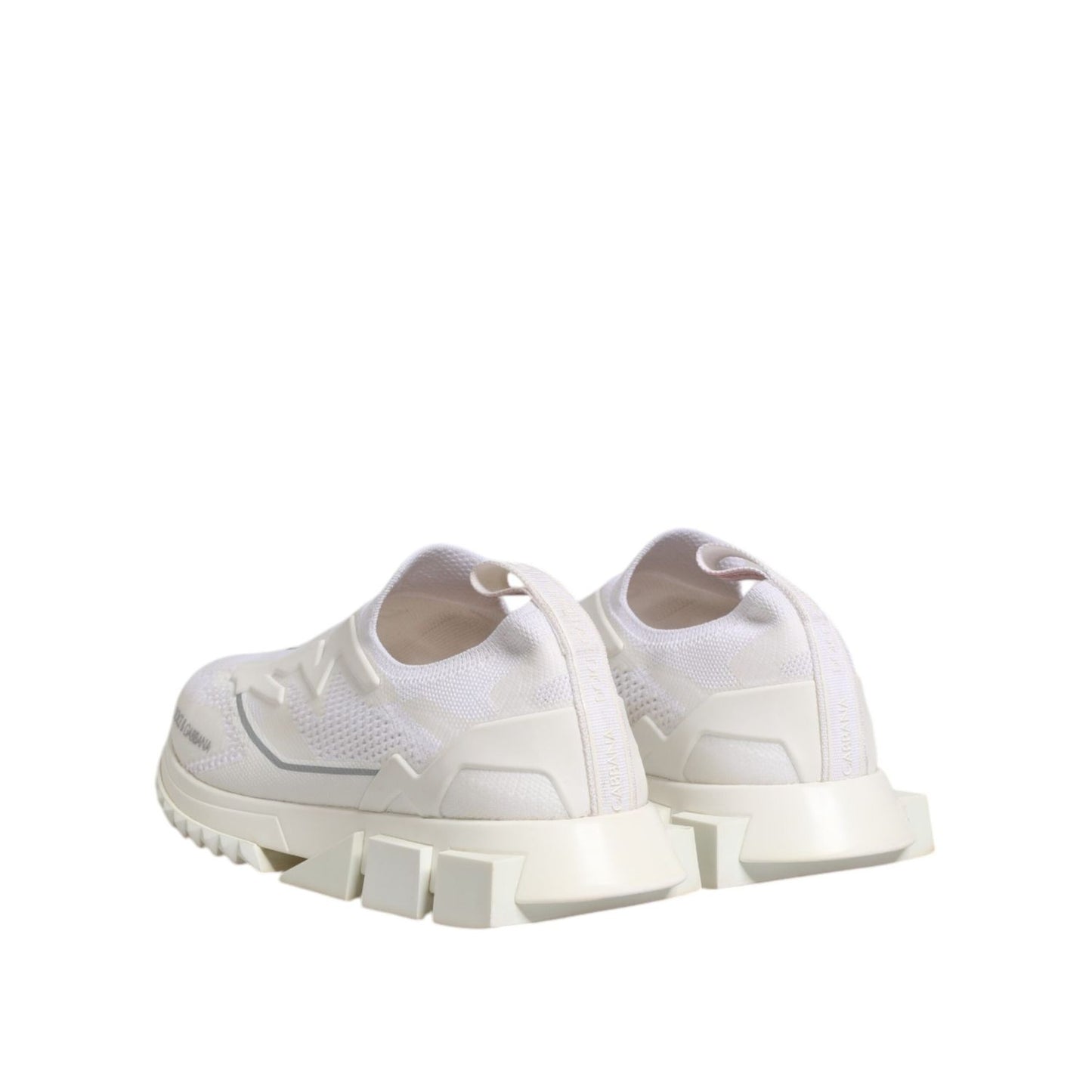 Dolce & Gabbana White SORRENTO Slip On Low Top Sneakers Shoes
