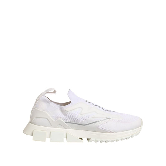 Dolce & Gabbana White SORRENTO Slip On Low Top Sneakers Shoes