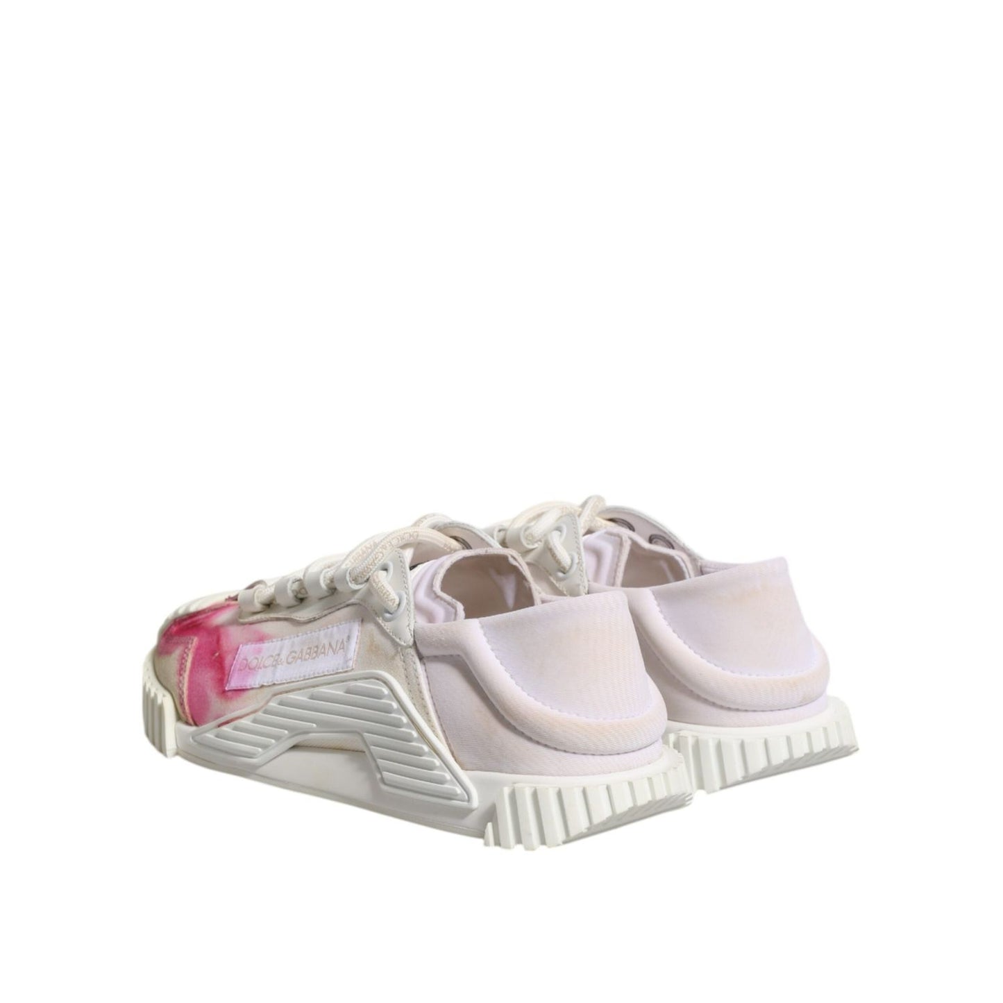 Dolce & Gabbana White NS1 Lace Up Low Top Sneakers Shoes