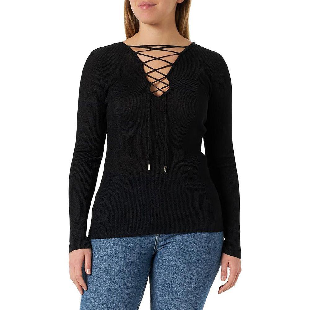 PINKO Black Viscose Sweater PI-15787-XS