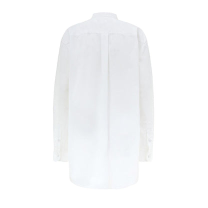 Gucci White Cotton Blouse