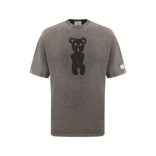 Diego Venturino Gray Cotton T-Shirt