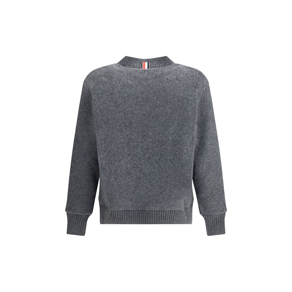 Thom Browne Gray Wool Cardigan