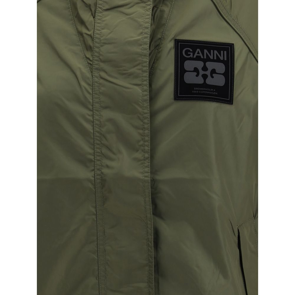 Ganni Bicolor Nylon Shell Jacket 1728,72470364320,Bicolor,Clothing,Ganni,Jackets & Coats - Clothing,L/XL,New with tags,Shell Jackets - Jackets & Coats - Clothing,Women