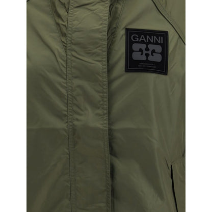 Ganni Bicolor Nylon Shell Jacket 1728,72470364320,Bicolor,Clothing,Ganni,Jackets & Coats - Clothing,L/XL,New with tags,Shell Jackets - Jackets & Coats - Clothing,Women