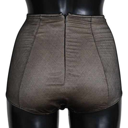 Dolce & Gabbana Bottoms Underwear Beige With Black Net BIK242/S