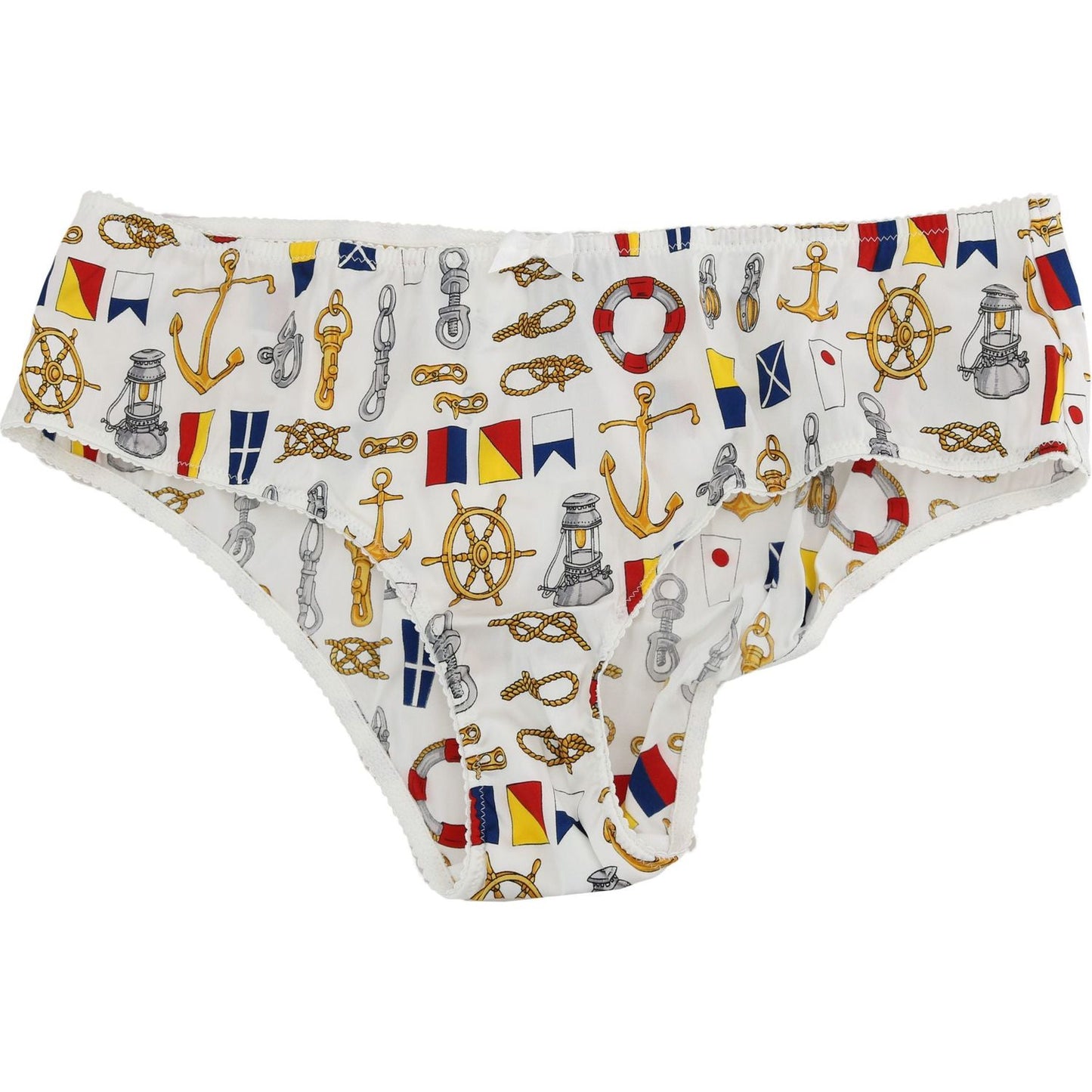 Dolce & Gabbana Underwear Sailor Print Silk Bottoms