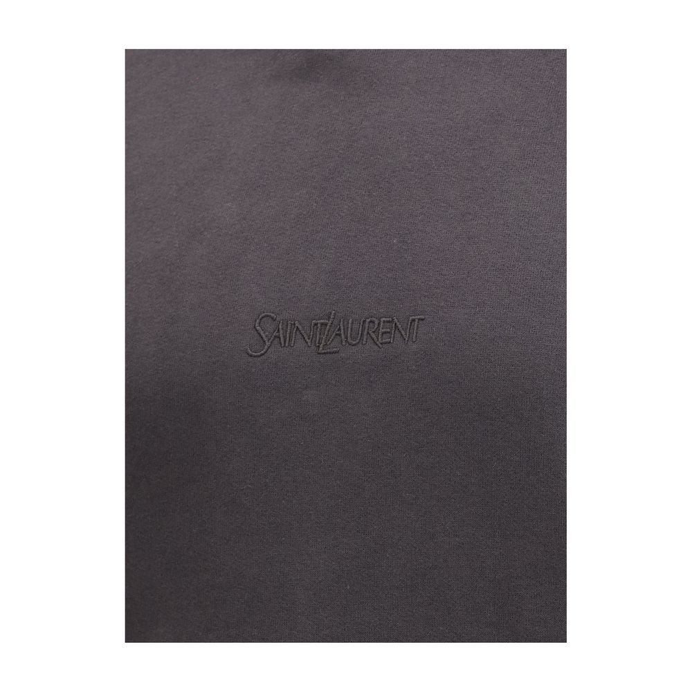 Saint Laurent Black Cotton Sweatshirt