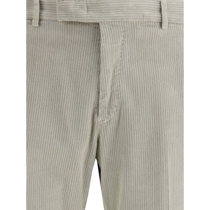 PT Torino Gray Cotton Casual Pants