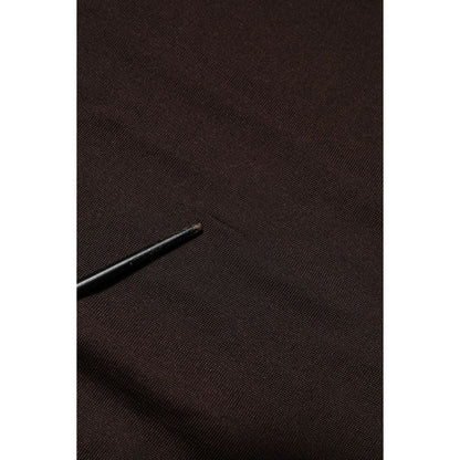 Dolce & Gabbana Brown Silk Crew Neck Short Sleeves T-shirt