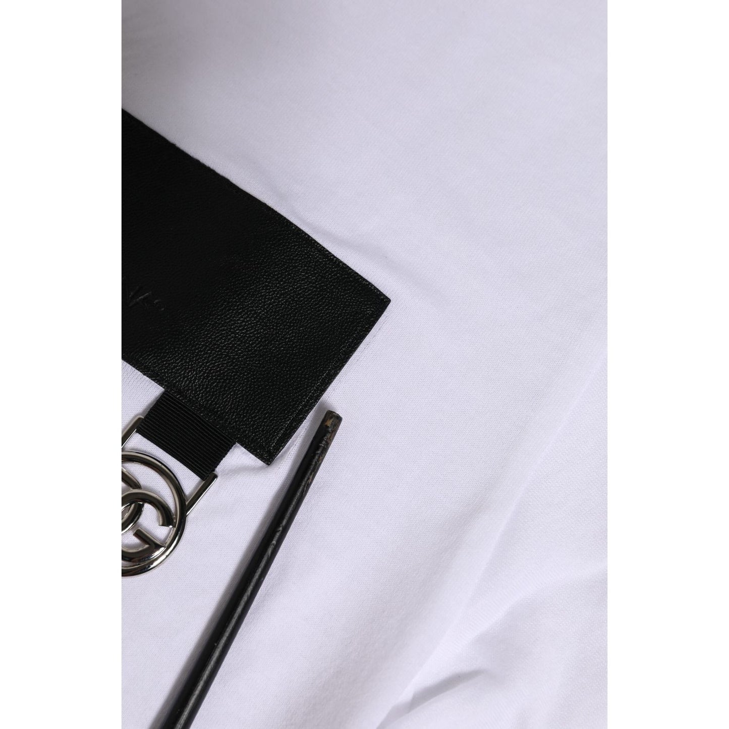 Dolce & Gabbana White Logo Crew Neck Short Sleeves T-shirt