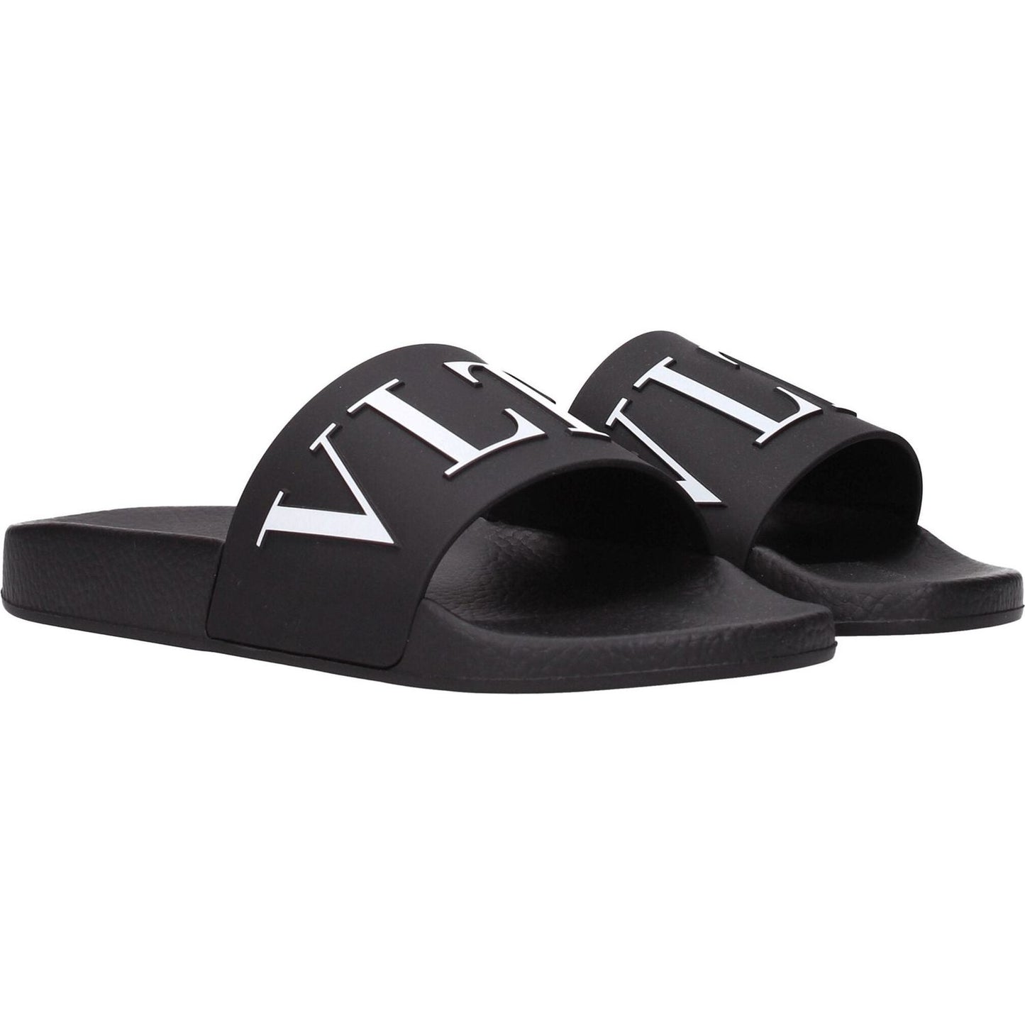 Valentino Garavani Black Cotton Slippers Sandals VA-8547184869641-EU40/US7