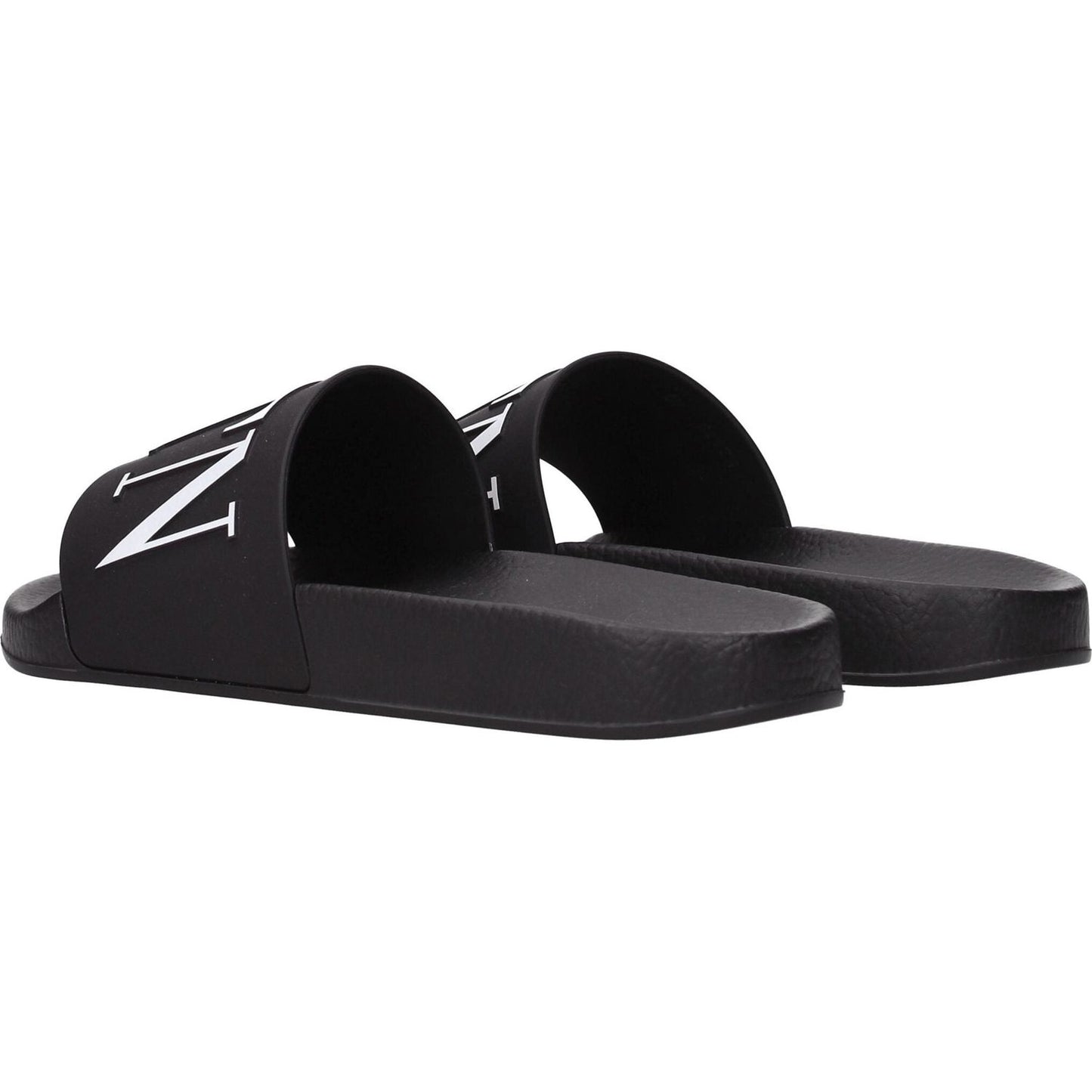 Valentino Garavani Black Cotton Slippers Sandals VA-8547184869641-EU40/US7