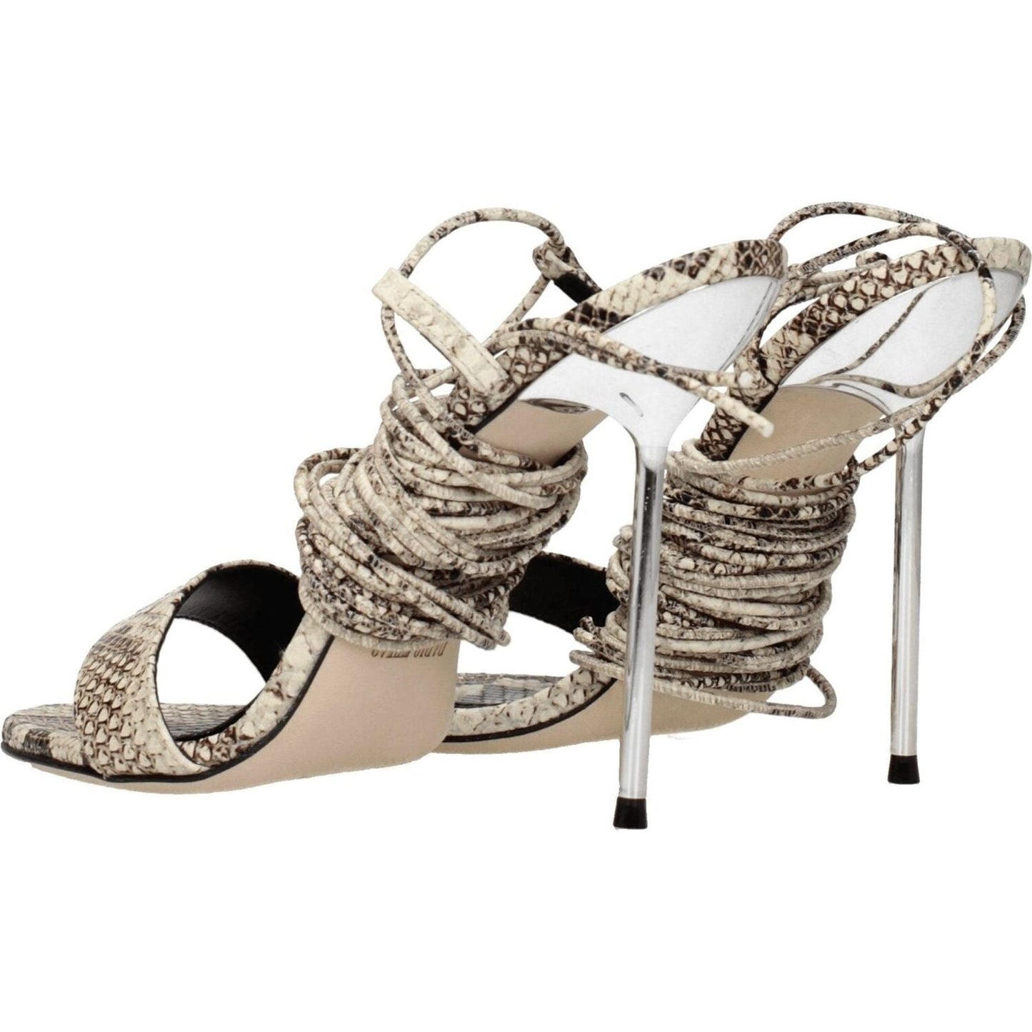 Paris Texas Beige Leather Stiletto Heels Sandals PA-8547291463945-EU37/US7