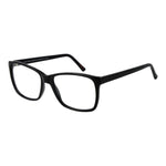 Andy Wolf Black Unisex Glasses Frame in acetate, full-rim rectangle design with demo lenses, size 54-15-140.