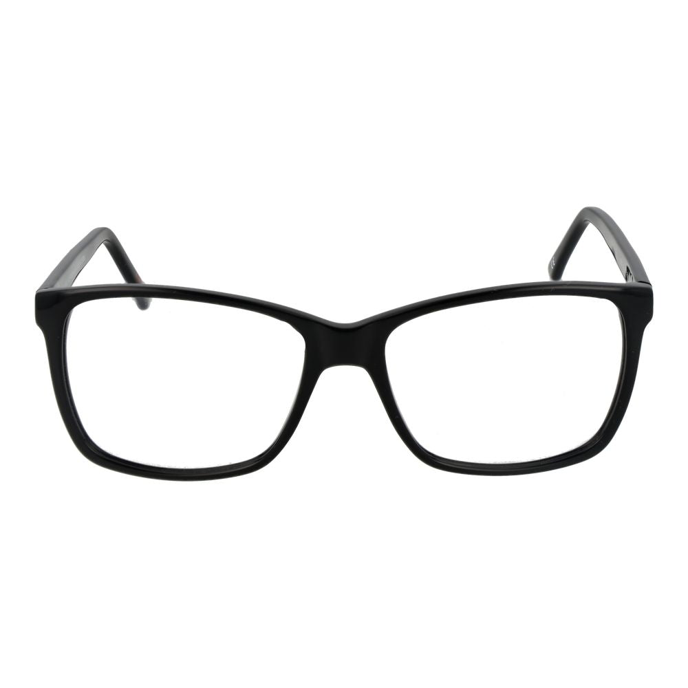 Andy Wolf Black Unisex Glasses Frame with full-rim acetate design in rectangular style.