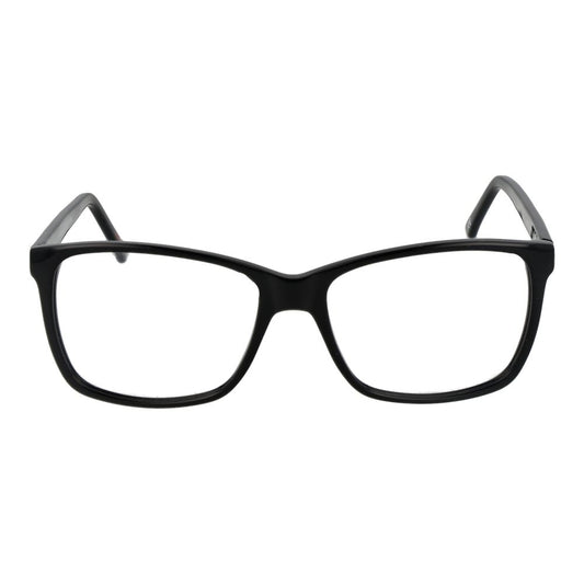 Andy Wolf Black Unisex Glasses Frame with full-rim acetate design in rectangular style.