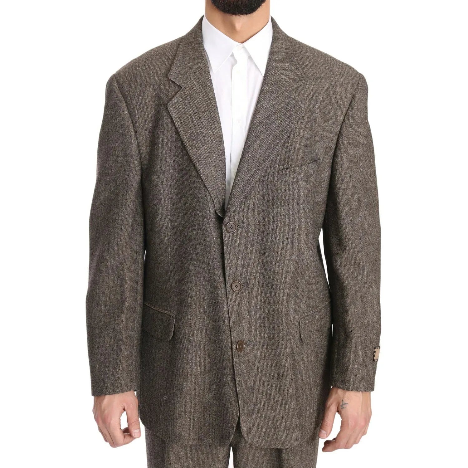 Front view with bag zipped and handles upright.